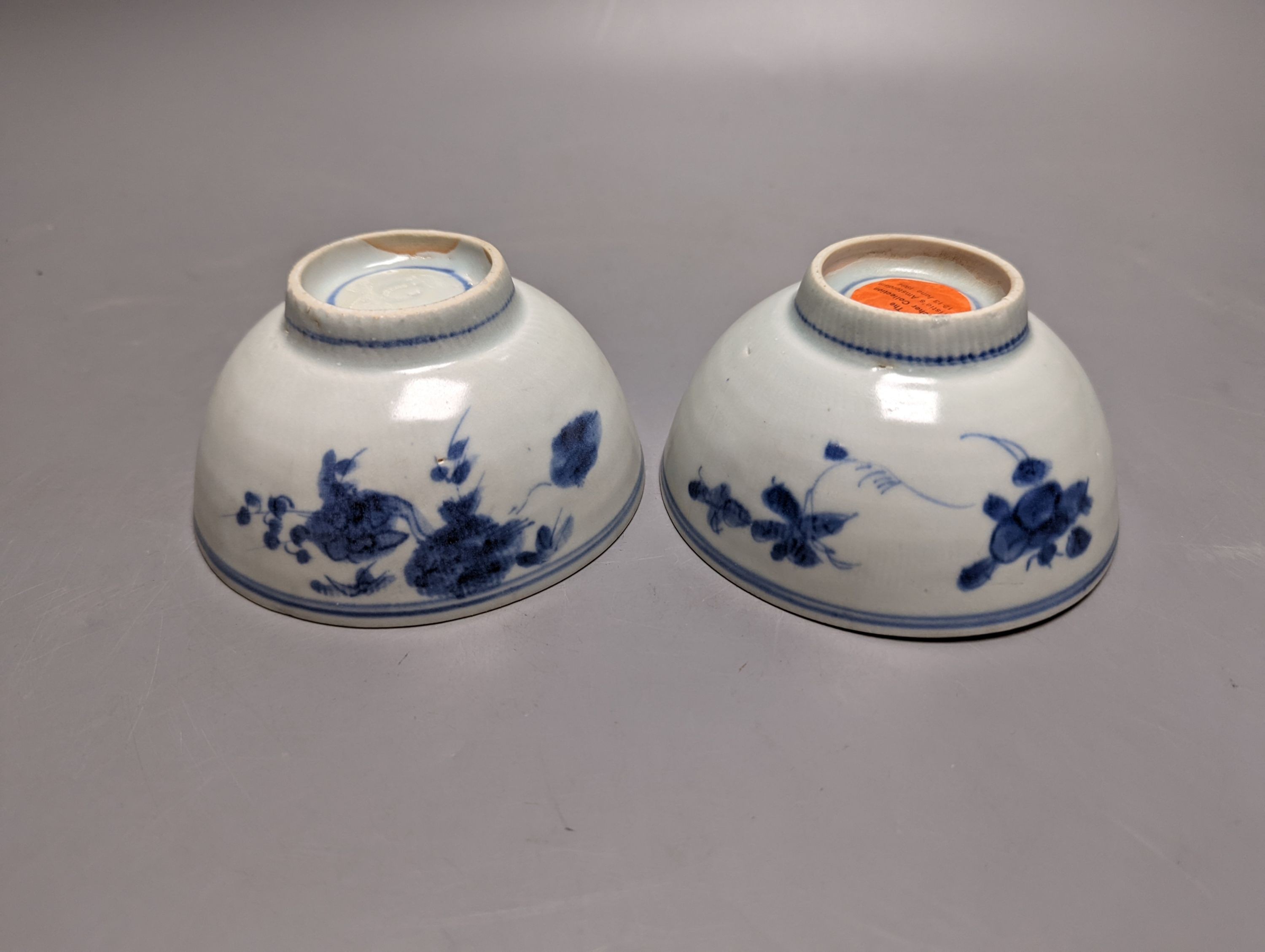 Two Chinese Ming dynasty provincial blue and white bowls (ex-Hatcher Collection, Christie’s)